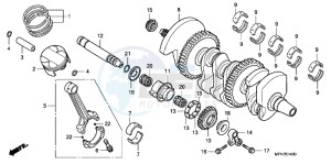 CB1000RAB drawing CRANKSHAFT/ PI STON