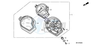 CBR1000RA9 ED / ABS REP drawing METER