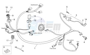 Atlantic 125-200-250 drawing Front electrical system