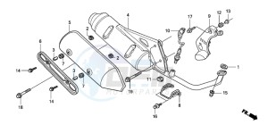 SH150S 125 drawing EXHAUST MUFFLER