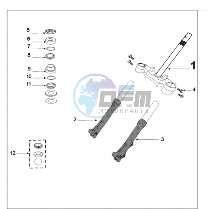 FRONT FORK / STEERINGHEAD