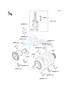 EX 250 F [NINJA 250R] (F15-F19) [NINJA 250R] drawing CRANKSHAFT