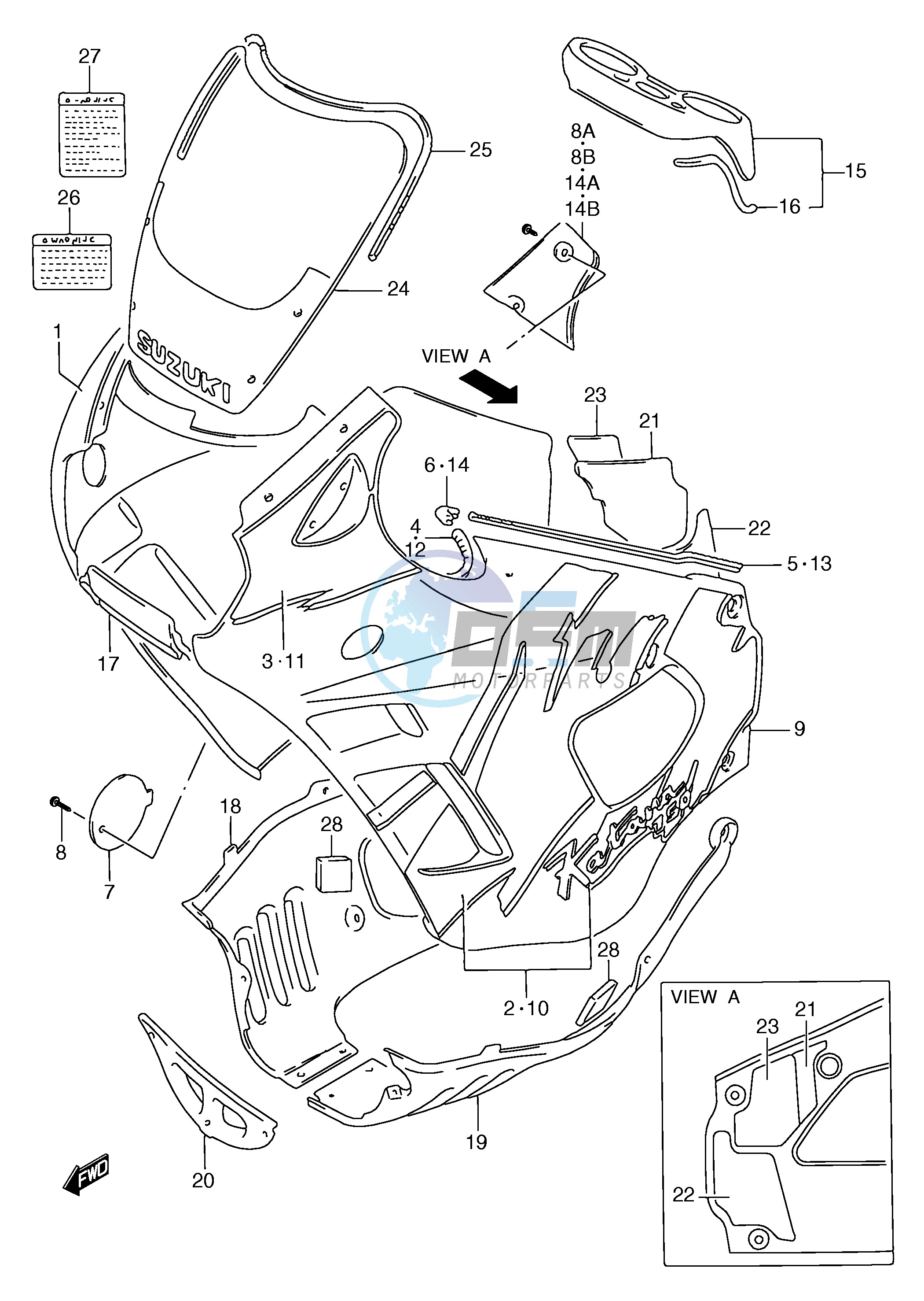 COWLING BODY (MODEL N E30)