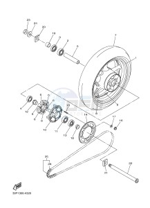 FZ8-N FZ8 (NAKED) 800 (2SH5) drawing REAR WHEEL