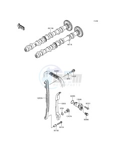 Z800_ABS ZR800DEF UF (UK FA) XX (EU ME A(FRICA) drawing Camshaft(s)/Tensioner