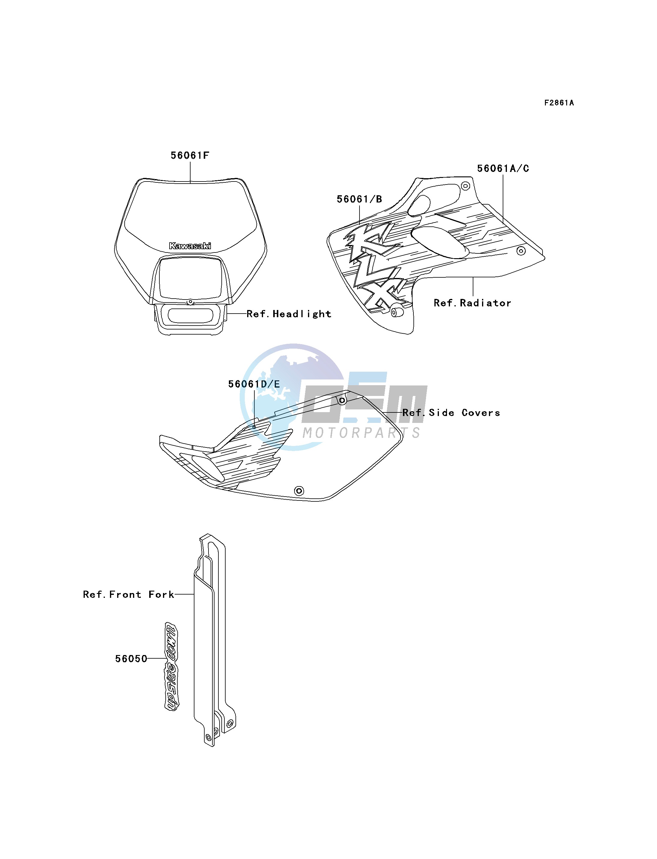 DECALS-- KLX250-D3- -