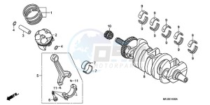 CBR600RAA Korea - (KO / ABS) drawing CRANKSHAFT/PISTON