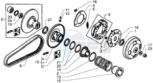 X9 250 drawing Driven pulley