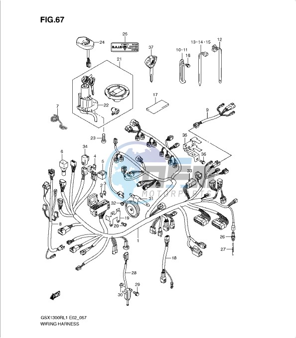 WIRING HARNESS (GSX1300RL1 E24)