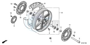 CBF1000A9 EK drawing FRONT WHEEL