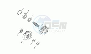 SR 50 Air (Vertical cylinder) vertical cil Air cooled drawing Drive gears