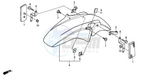 CB900F CB900F drawing FRONT FENDER