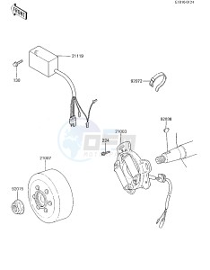 KX 80 E [KX80] (E2-E3) [KX80] drawing IGNITION_GENERATOR -- 85 KX80-E3- -