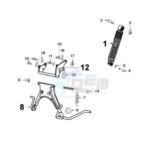 VIVA NUVA drawing REAR SHOCK AND STAND