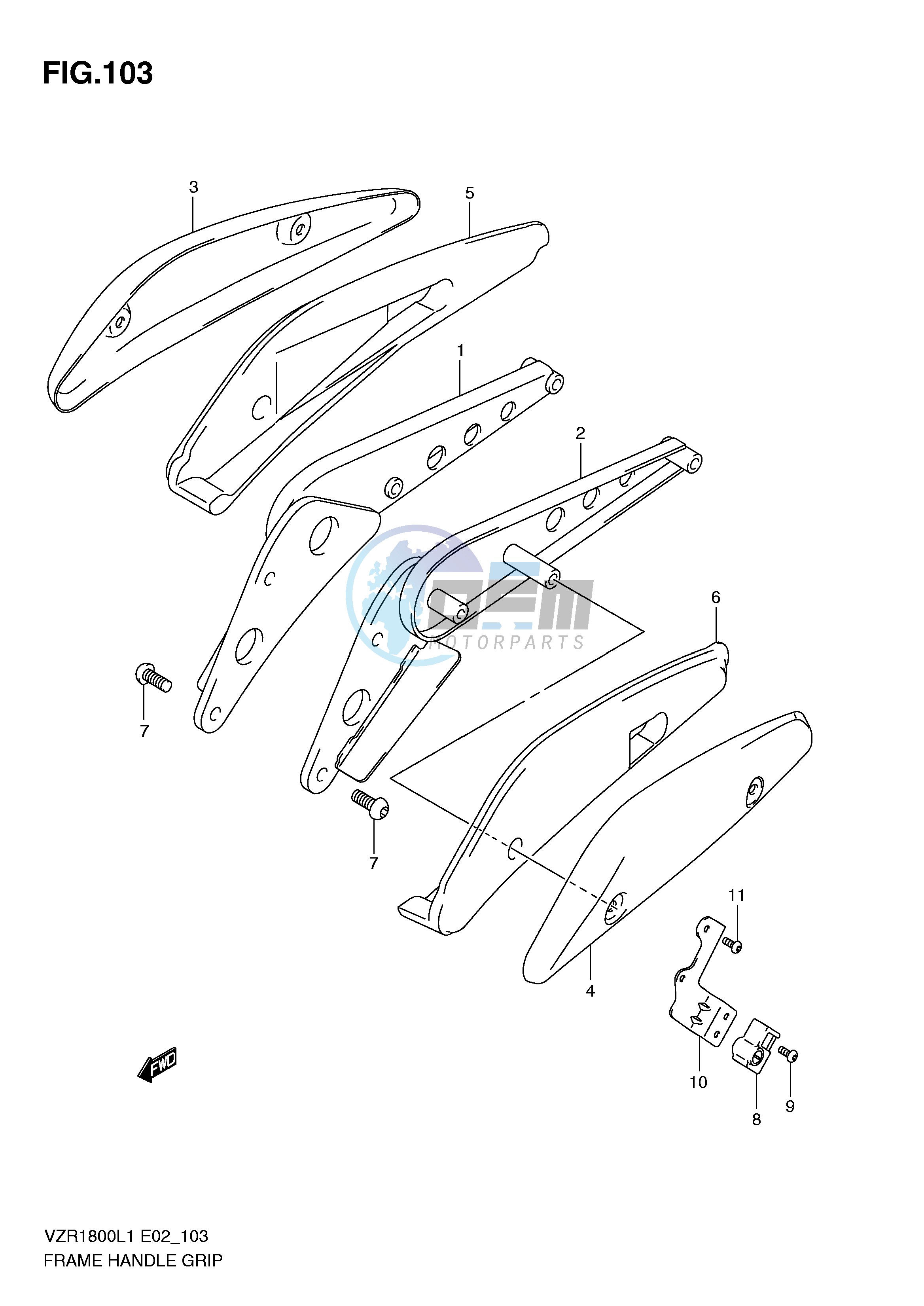 FRAME HANDLE GRIP (VZR1800ZUFL1 E19)