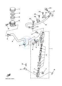 YZ85LW (1SNG 1SNJ 1SPG 1SPJ) drawing REAR MASTER CYLINDER