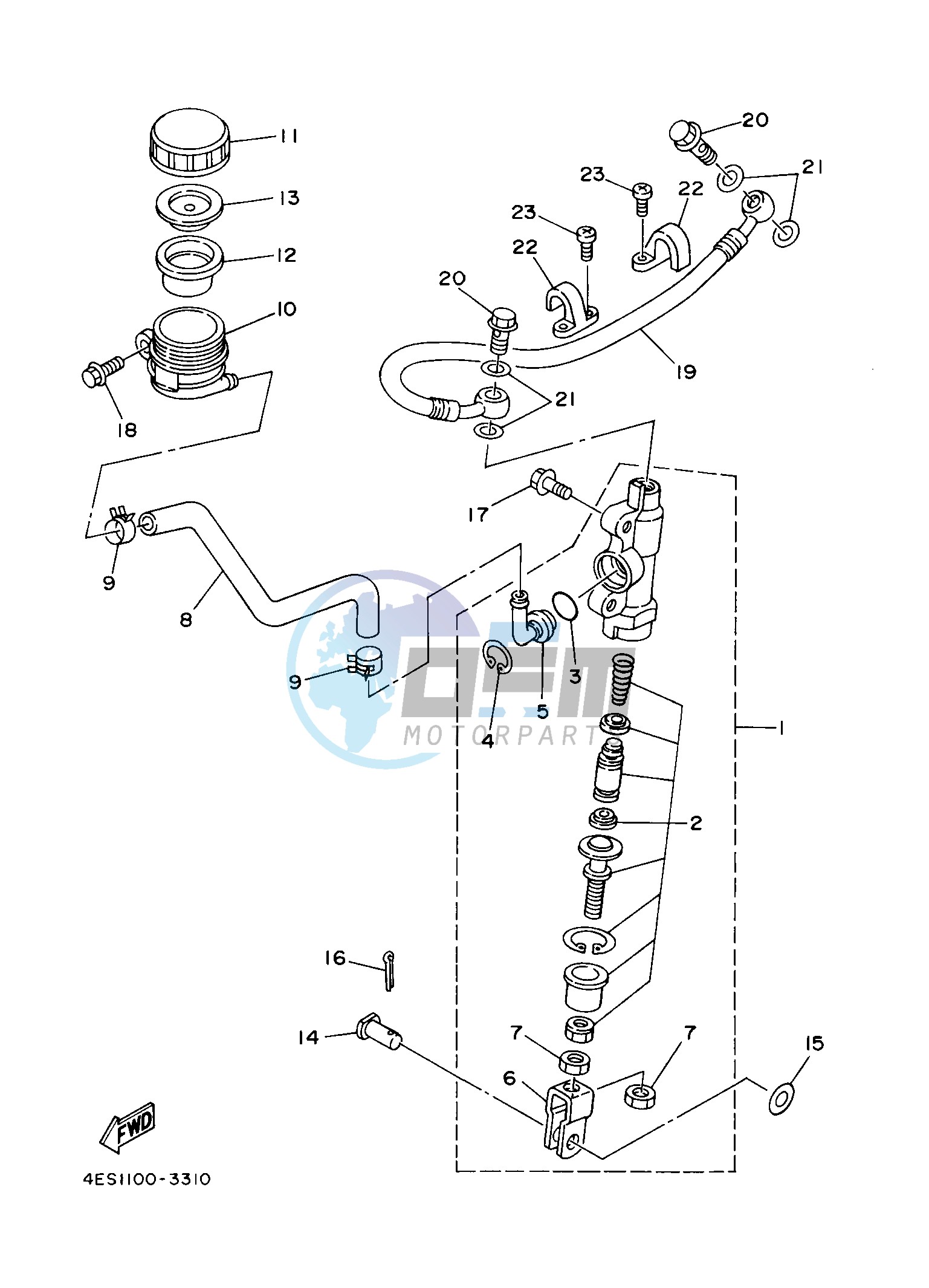 REAR MASTER CYLINDER