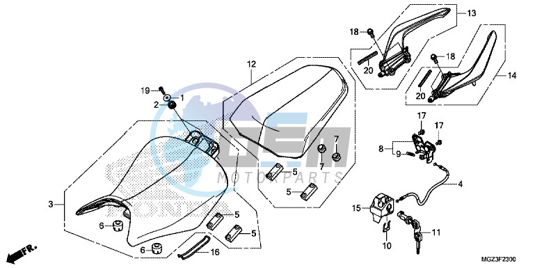 SEAT/ REAR GRIP