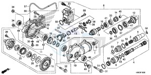 TRX500FM6F TRX500FM Australia - (U) drawing FRONT FINAL GEAR