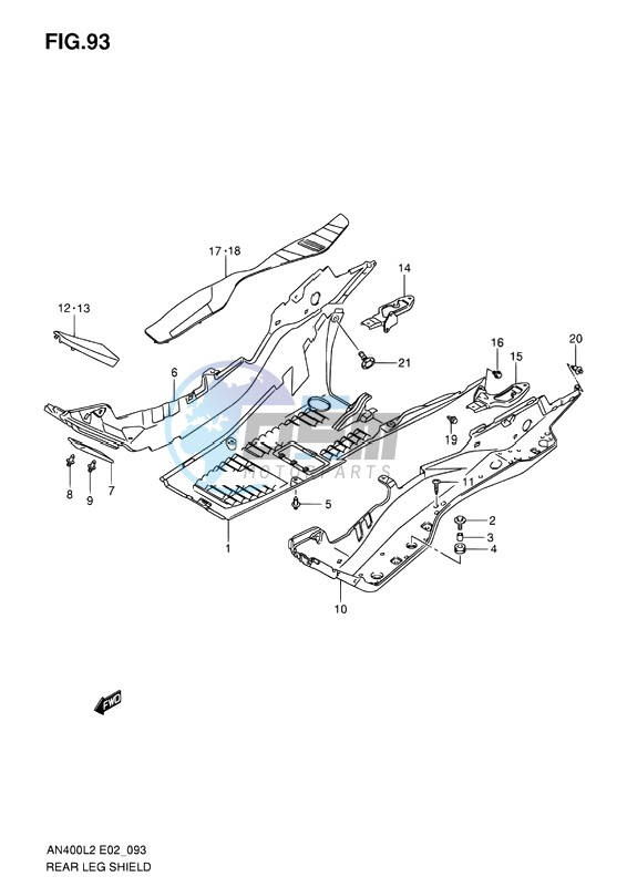 REAR LEG SHIELD