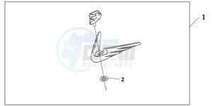 GL18009 Australia - (U / AB NAV) drawing FRONT FENDER ORNA