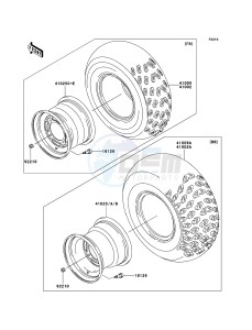 KLF250 KLF250A9F EU GB drawing Tires