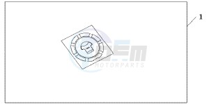 CBR600FAC drawing FUEL FILLER PAD