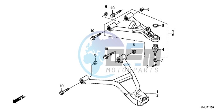 FRONT ARM ( 2W D)