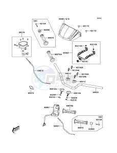 KVF300 KVF300CCF EU drawing Handlebar