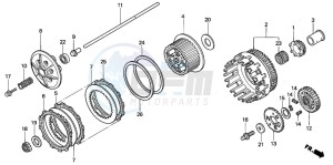 VTR1000SP VTR1000SP-2 drawing CLUTCH