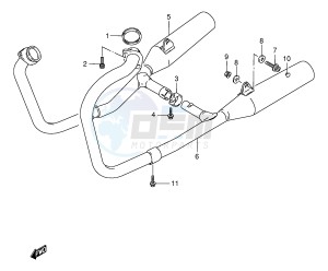 VX800 (E4) drawing MUFFLER