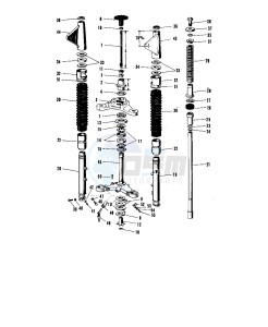 A1 250 SAMURAI drawing FRONT FORK A1-A7SS  1