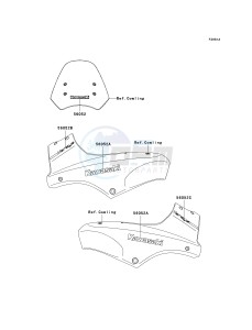 KLE 650 A [VERSYS EUROPEAN] (A7F-A8F) A7F drawing DECALS-- ORANGE- --- EBONY- --- A7F- -