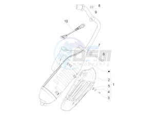 PRIMAVERA 150 4T 3V IGET ABS E4 (NAFTA) drawing Silencer