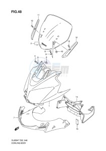 DL 650 V-STROM EU-UK drawing COWLING BODY