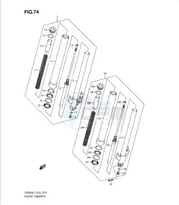 VZ800L1 drawing FRONT DAMPER