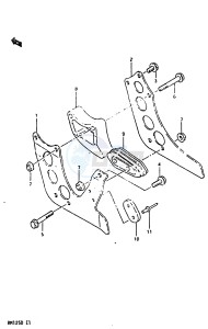 RM125 1983 drawing CHAIN GUIDE