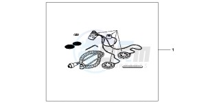 GL1800D GoldWing - GL1800-D UK - (E) drawing HEAD SET (FULL FACE)