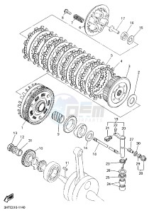 SR400 (2RDB) drawing CLUTCH