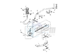 YZF R1 1000 drawing REAR MASTER CYLINDER