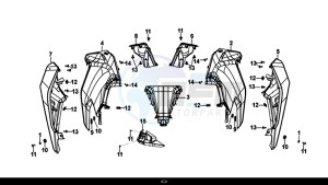 NH-T 125I (MG12B1-EU) (L9-M0) drawing TOP COVER UNDER SPOILER