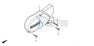 C50 drawing LEFT CRANKCASE COVER