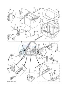 YXR700F YXR7FB RHINO 700 (1RB2 1RB3 1RB4 1RB5) drawing ELECTRICAL 1