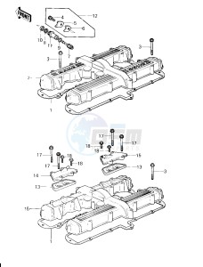 KZ 750 H [LTD] (H1) [LTD] drawing CYLINDER HEAD COVER -- 80 H1- -