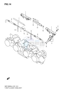 GSF-1250S ABS BANDIT EU drawing THROTTLE BODY HOSE-JOINT