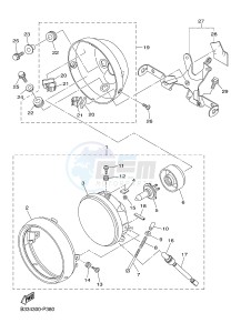 XVS950CR XVS950 ABS XV950 RACER (B334) drawing HEADLIGHT