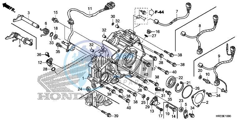 REAR CRANKCASE COVER