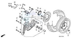 FES1259 France - (F / CMF 2F) drawing REAR WHEEL