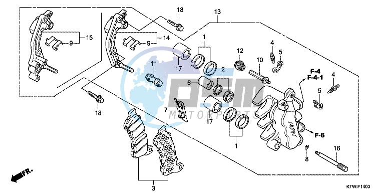 FRONT BRAKE CALIPER