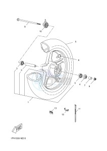 NS50F NITRO 4 (1GB2) drawing FRONT WHEEL